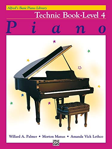 Alfred's Basic Piano Library: Level 4 Books Set (4 Books) - Lesson, Theory, Technic, Recital