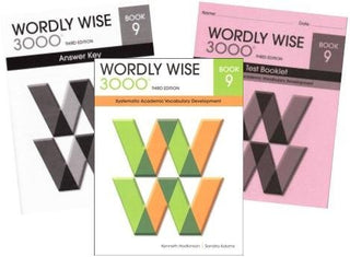 Wordly Wise 3000® 3rd Edition Grade 9 SET -- Student Book, Test Booklet and Answer Key (Systematic Academic Vocabulary Development)