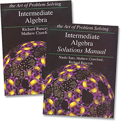 Art of Problem Solving: Intermediate Algebra Books Set (2 Books) - Intermediate Algebra Text, Intermediate Algebra Solution Manual