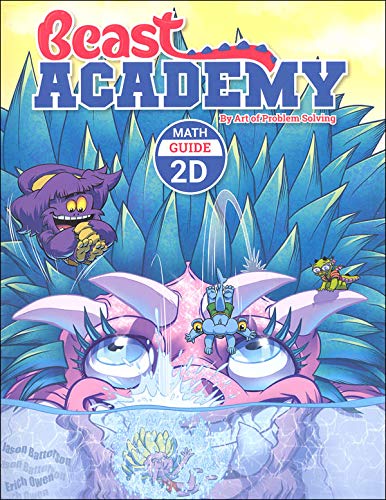 Art of Problem Solving: Beast Academy Grade 2 Complete Books Set (8 Books) - Math Guide 2A, 2B, 2C, 2D & Math Practice 2A, 2B, 2C, 2D