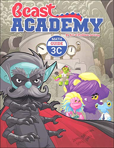 Art of Problem Solving: Beast Academy Grade 3 Complete Books Set (8 Books) - Math Guide 3A, 3B, 3C, 3D & Math Practice 3A, 3B, 3C, 3D