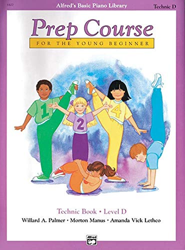 Alfred's Basic Piano Prep Course Level D Set (4 Books) - Lesson Book D, Theory Book D, Technic Book D, Notespeller Book D