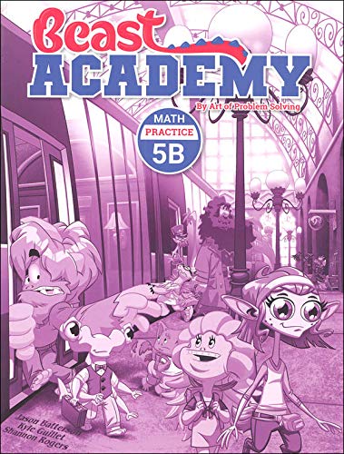 Art of Problem Solving: Beast Academy Grade 5 Practice Workbook Set (4 Books) - Practice 5A, 5B, 5C, 5D