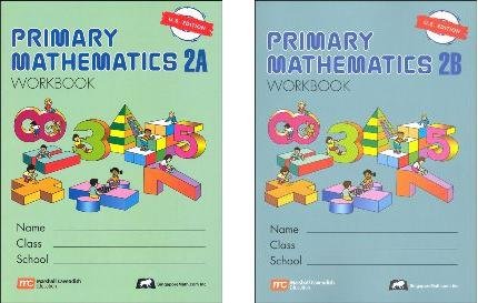Singapore Math: Primary Mathematics Grade 2 WORKBOOK SET--2A and 2B (US Edition)