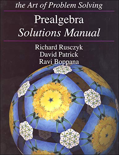 Art of Problem Solving: Prealgebra Books Set (2 Books) - Prealgebra Text, Prealgebra Solutions Manual