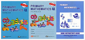 Singapore Math: Primary Mathematics Level 4A Books Set (3 Books) - Textbook 4A, Workbook 4A, Home Instructor's Guides 4A (US Edition)