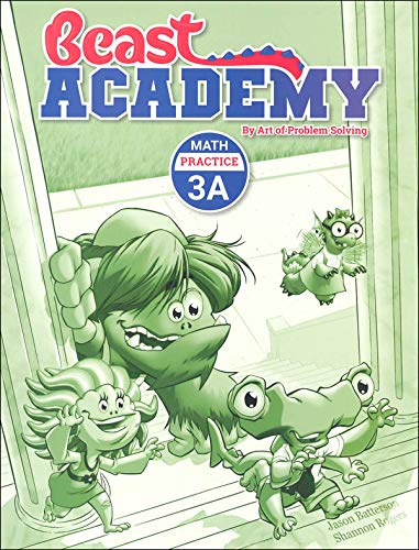 Art of Problem Solving: Beast Academy Grade 3 Practice Workbook Set (4 Books)- Practice 3A, 3B, 3C, 3D