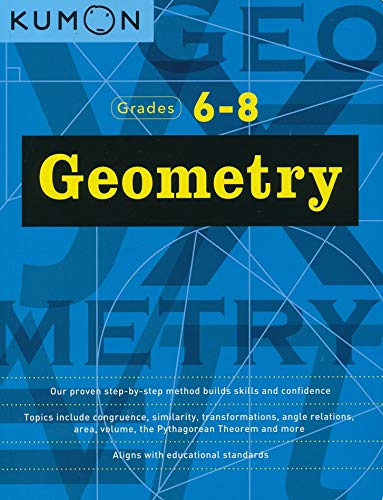 Kumon Complete Middle School Workbooks Set (5 Books) - Pre-Algebra & Algebra + Intro to Geometry & Geometry + Word Problem