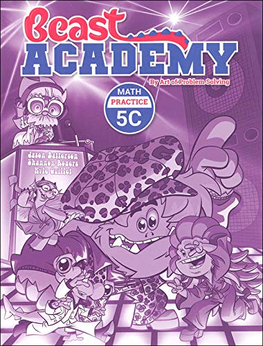 Art of Problem Solving: Beast Academy Grade 5 Practice Workbook Set (4 Books) - Practice 5A, 5B, 5C, 5D