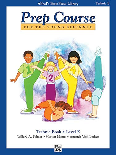 Alfred's Basic Piano Prep Course Level E Set (4 Books) - Lesson Book E, Theory Book E, Technic Book E, Notespeller Book E