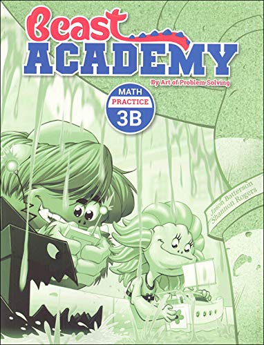 Art of Problem Solving: Beast Academy Grade 3 Practice Workbook Set (4 Books)- Practice 3A, 3B, 3C, 3D