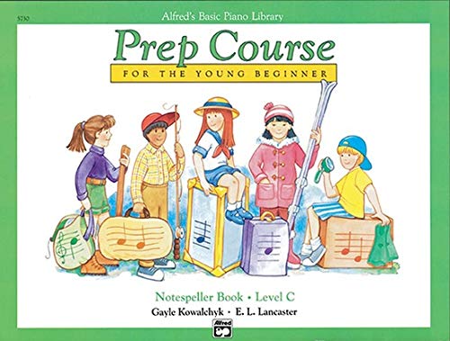 Alfred's Basic Piano Prep Course Level C Set (4 Books) - Lesson Book C, Theory Book C, Technic Book C, Notespeller Book C