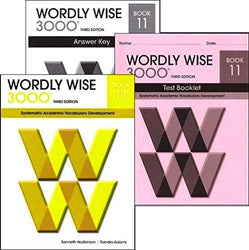 Wordly Wise 3000® 3rd Edition Grade 11 SET -- Student Book, Test Booklet and Answer Key (Systematic Academic Vocabulary Development)