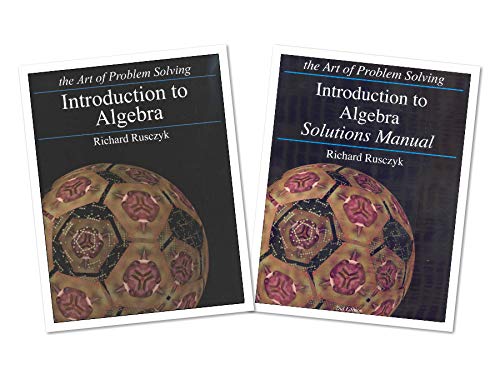 Art of Problem Solving: Introduction to Algebra Books Set (2 Books) - Introduction to Algebra Text, Introduction to Algebra Solutions Manual