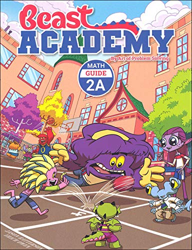 Art of Problem Solving: Beast Academy Grade 2 Complete Books Set (8 Books) - Math Guide 2A, 2B, 2C, 2D & Math Practice 2A, 2B, 2C, 2D
