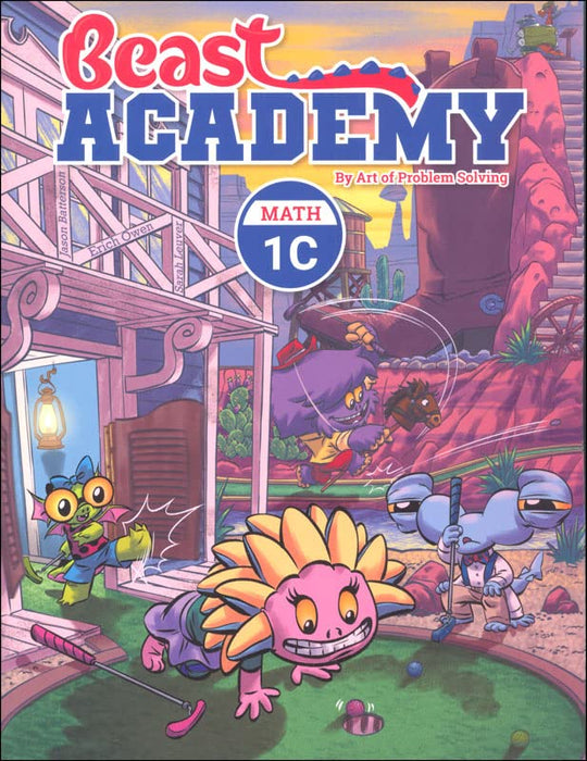 Art of Problem Solving: Beast Academy Grade 1 Math Guide and Practice (Combined Volume) Complete 4 Books Set - Math 1A, Math 1B, Math 1C, Math 1D