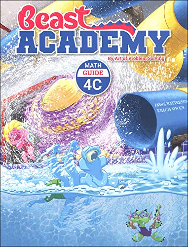 Art of Problem Solving: Beast Academy Grade 4 Complete Books Set (8 Books) - Math Guide 4A, 4B, 4C, 4D & Math Practice 4A, 4B, 4C, 4D