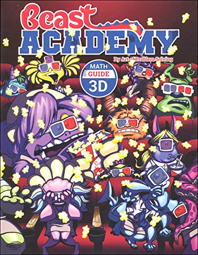 Art of Problem Solving: Beast Academy Grade 3 Complete Books Set (8 Books) - Math Guide 3A, 3B, 3C, 3D & Math Practice 3A, 3B, 3C, 3D