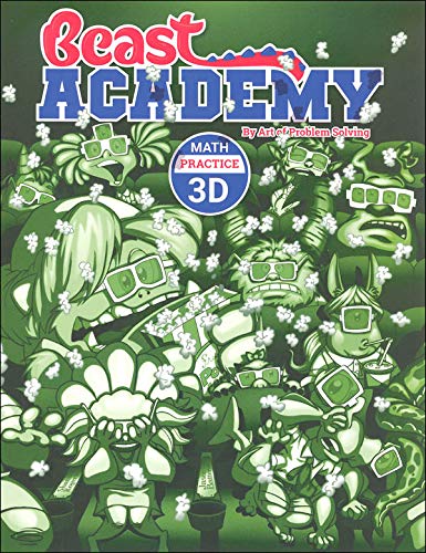 Art of Problem Solving: Beast Academy Grade 3 Complete Books Set (8 Books) - Math Guide 3A, 3B, 3C, 3D & Math Practice 3A, 3B, 3C, 3D