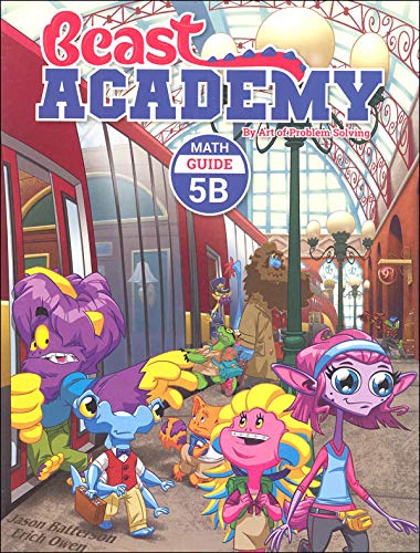 Art of Problem Solving: Beast Academy Grade 5 Complete Books Set (8 Books) - Math Guide 5A, 5B, 5C, 5D & Math Practice 5A, 5B, 5C, 5D