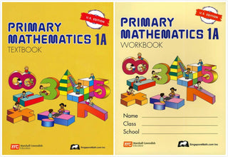 Singapore Math: Primary Mathematics 1A SET--Textbook and Workbook (US Edition)