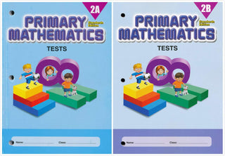 Singapore Primary Mathematics Grade 2 Tests Books Set (2 Books) - Book 2A, Book 2B (Standards Edition)