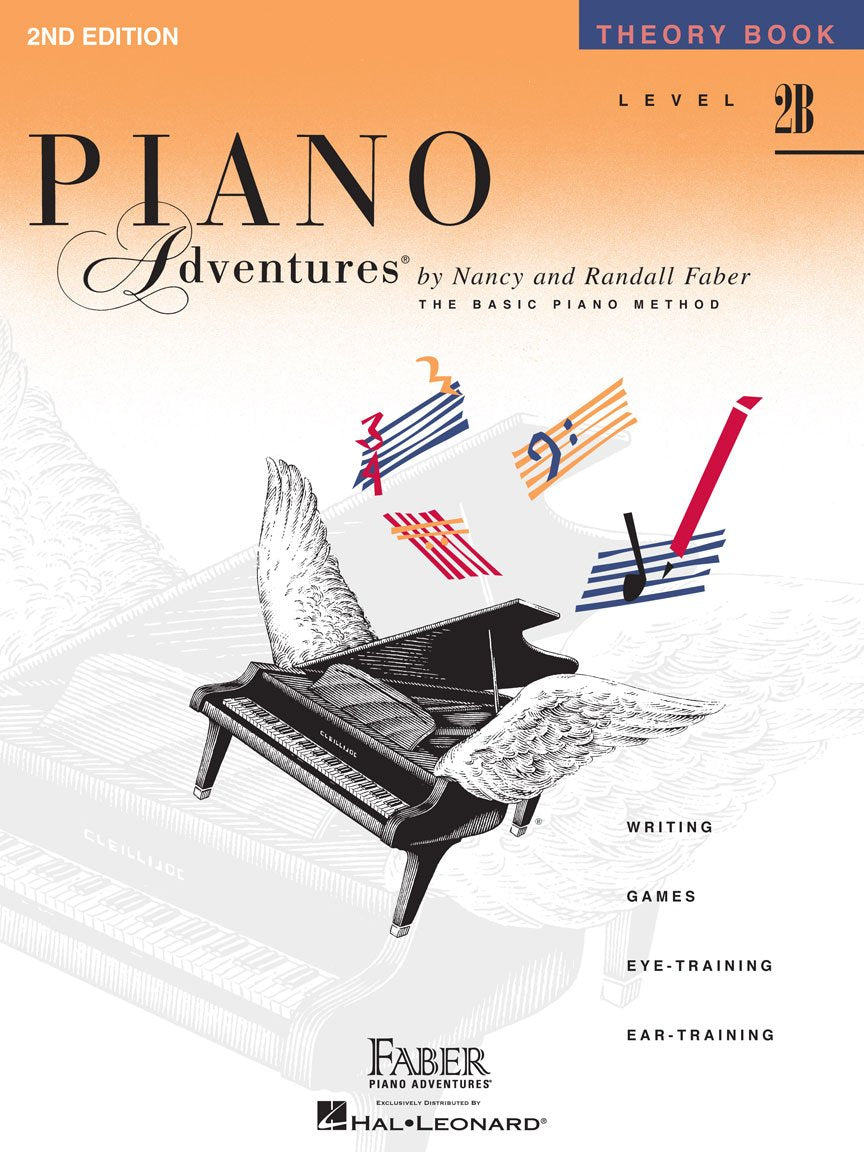 Faber Piano Adventures Level 2B Set (4 Books) 2nd Edition - Lesson 2B, Theory 2B, Technique & Artistry 2B, Performance 2B