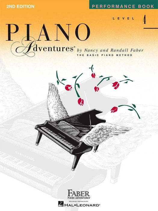 Faber Piano Adventures Level 4 Books Set (4 Books) 2nd Edition - Lesson 4, Theory 4, Technique & Artistry 4, Performance 4