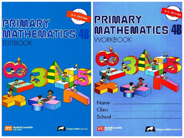 Singapore Math: Primary Mathematics 4B SET--Textbook and Workbook (US Edition)