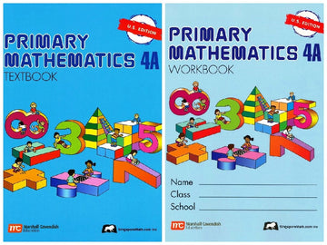 Singapore Math: Primary Mathematics 4A SET--Textbook and Workbook (US Edition)