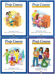 Alfred's Basic Piano Prep Course Level E Set (4 Books) - Lesson Book E, Theory Book E, Technic Book E, Notespeller Book E
