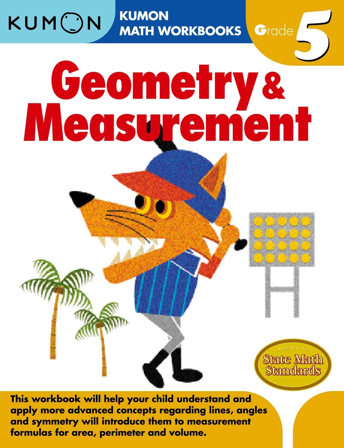 Kumon Workbooks Grade 5 Complete Set (5 Books) - Decimals&Fractions, Geometry&Measurement, Word Problems, Reading and Writing