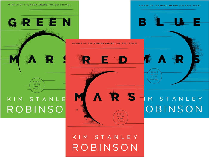 NEW LARGE-SIZE PAPERBACK EDITION! Mars Trilogy Series 3 Books Set (Red Mars, Green Mars, Blue Mars)