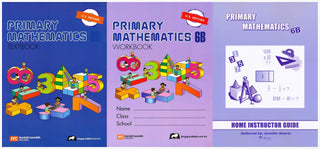 Singapore Math: Primary Mathematics Level 6B Books Set (3 Books) - Textbook 6B, Workbook 6B, Home Instructor's Guides 6B (US Edition)