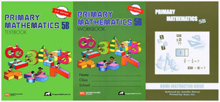 Singapore Math: Primary Mathematics Level 5B Books Set (3 Books) - Textbook 5B, Workbook 5B, Home Instructor's Guides 5B (US Edition)