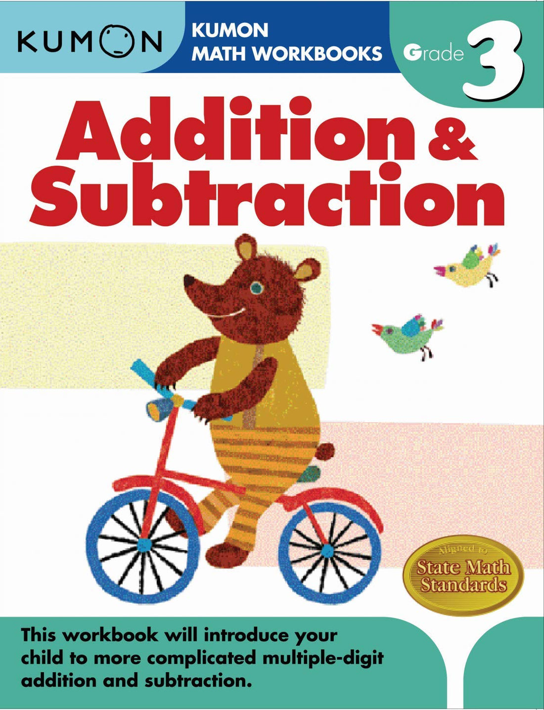 Kumon Grade 3 Complete Set (7 Workbooks) - Addition&Subtraction, Multiplication, Division, Geometry&Measurement, Word Problems, Reading, Writing