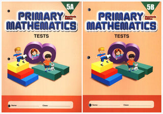 Singapore Primary Mathematics Grade 5 Tests Books Set (2 Books) - Book 5A, Book 5B (Standards Edition)