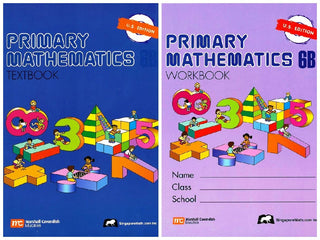 Singapore Math: Primary Mathematics 6B SET--Textbook and Workbook (US Edition)