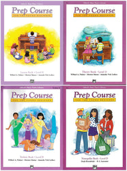 Alfred's Basic Piano Prep Course Level D Set (4 Books) - Lesson Book D, Theory Book D, Technic Book D, Notespeller Book D
