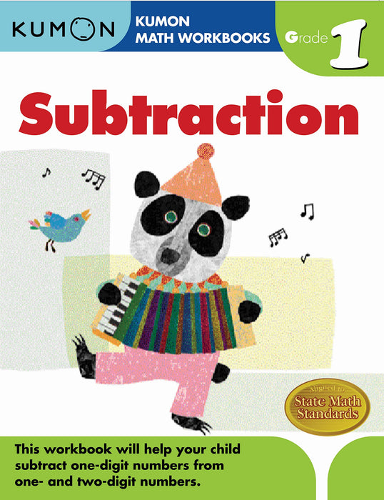 Kumon Math Workbooks Grade 1 Set (4 Books) - Addition, Subtraction, Geometry&Measurement, Word Problems