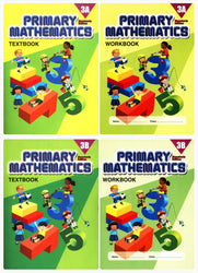 Singapore Primary Mathematics Level 3 Kit (Standard Edition), Textbooks 3A and 3B, and Workbooks 3A and 3B (4 Books)