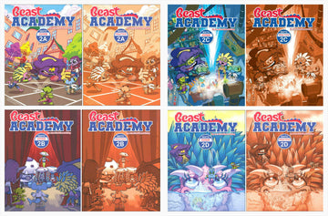 Art of Problem Solving: Beast Academy Grade 2 Complete Books Set (8 Books) - Math Guide 2A, 2B, 2C, 2D & Math Practice 2A, 2B, 2C, 2D